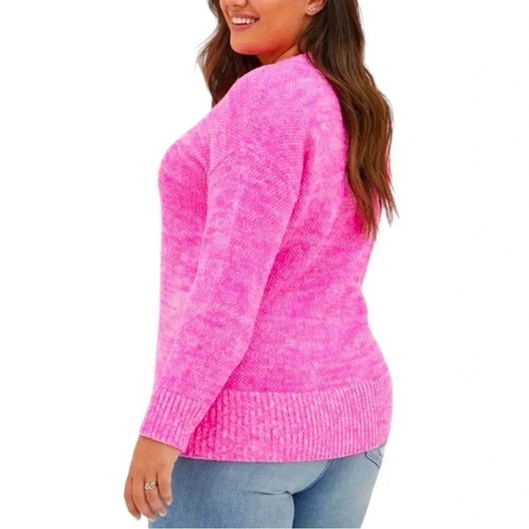 Torrid DROP SHOULDER PULLOVER SWEATER
- ACRYLIC PINK - Picture 3 of 12